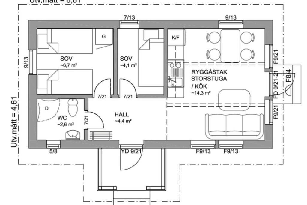 Nybyggd Stuga Intill Skogsbrynet - New Built Cottage Next To The Cowberry Forest Mora Εξωτερικό φωτογραφία